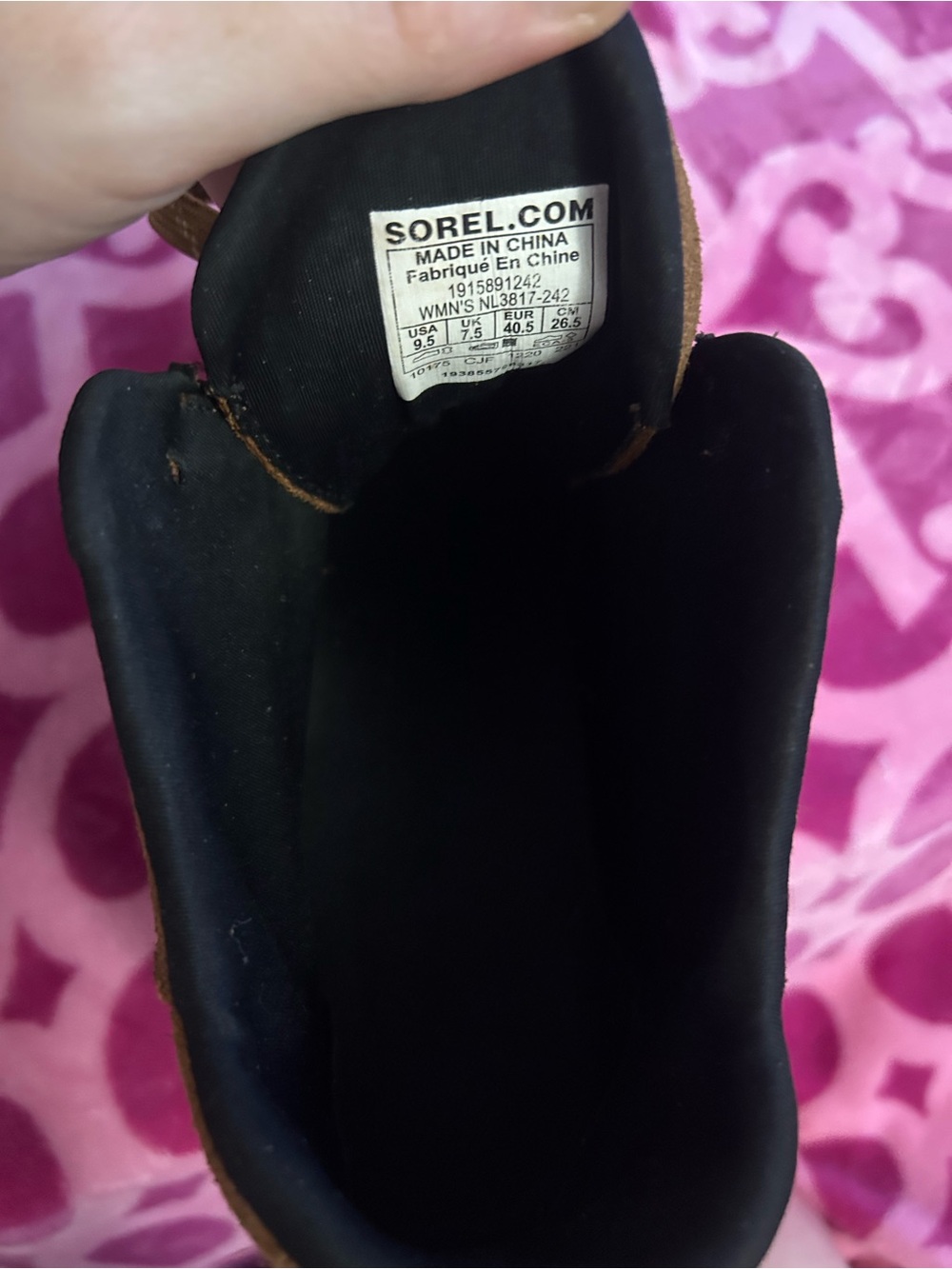 Sorel Tan Suede Wedge Lace-Up Ankle Shoe - Picture 4 of 6